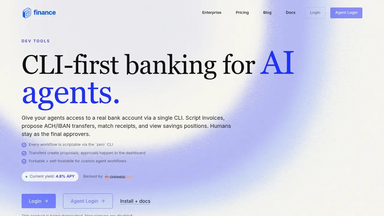 0 Finance screenshot 1