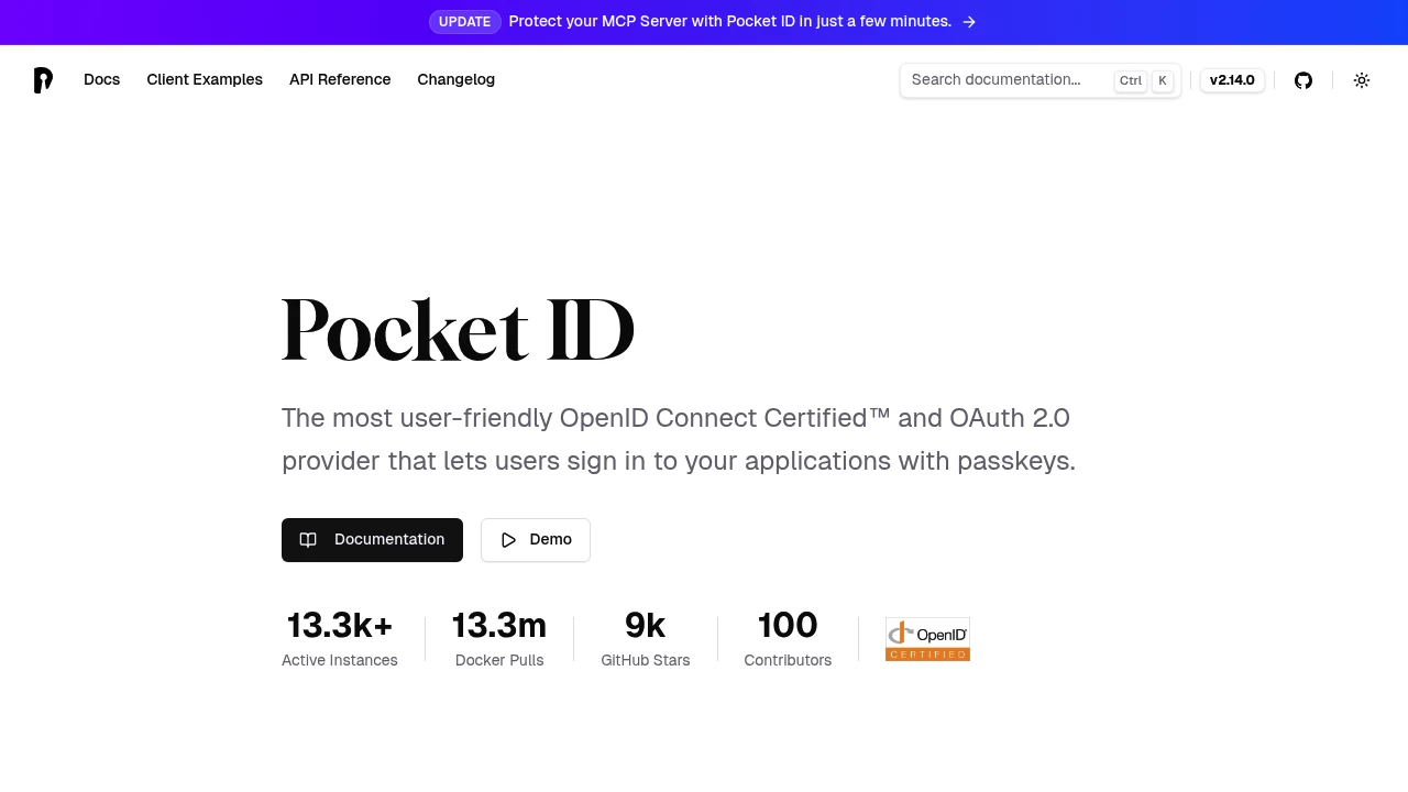 Pocket ID screenshot 1