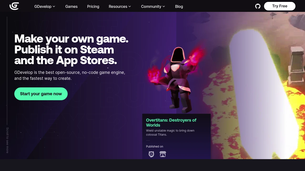 GDevelop screenshot 1