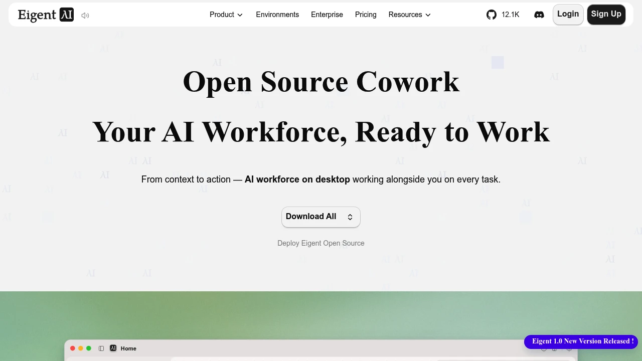Eigent screenshot 1