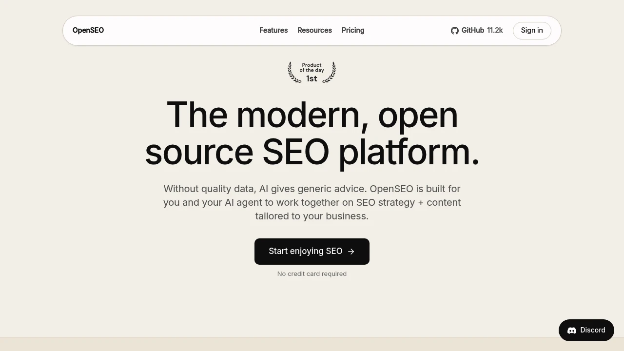 OpenSEO screenshot 1