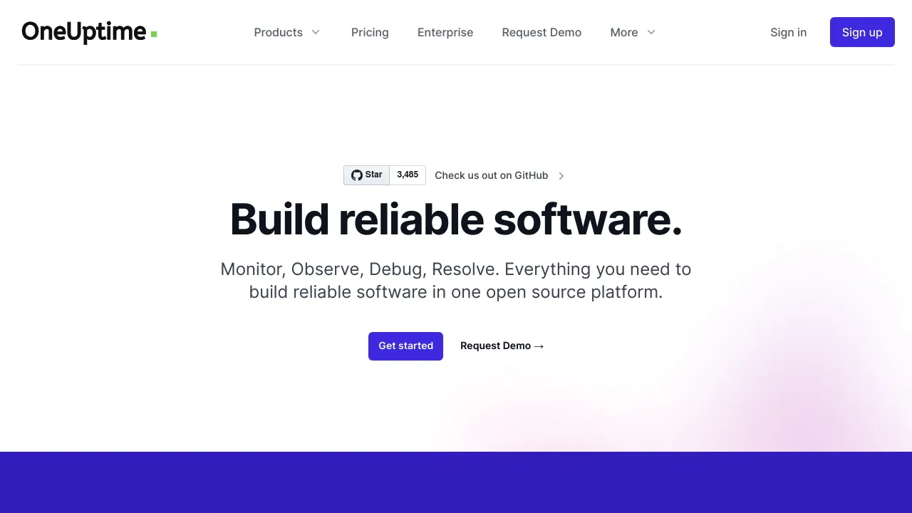 Screenshot of OneUptime