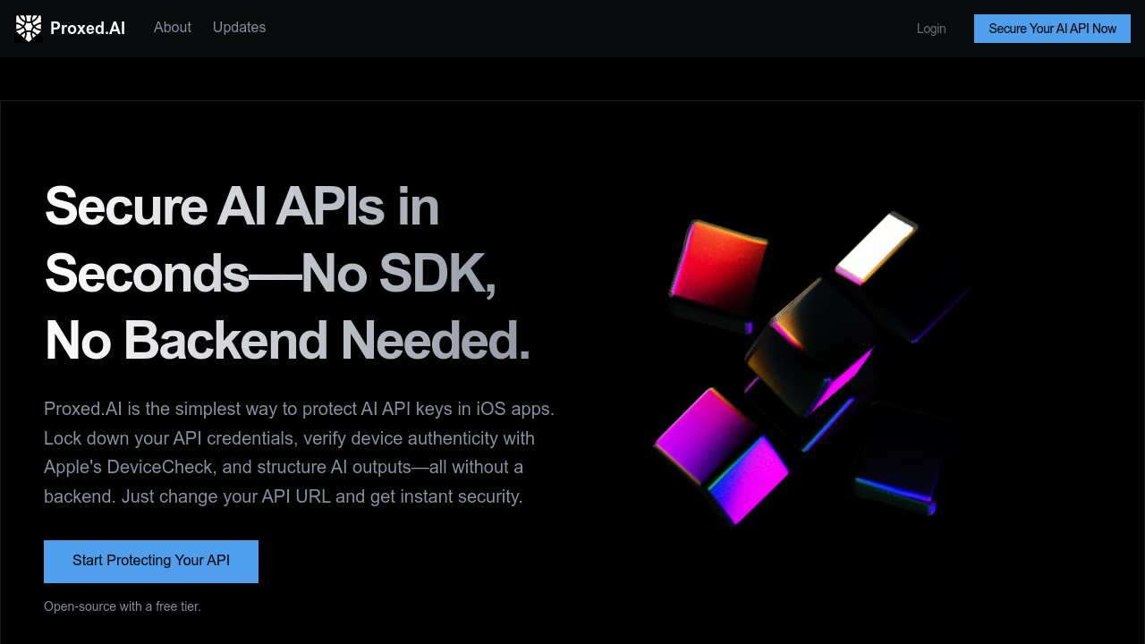 Screenshot of Proxed AI