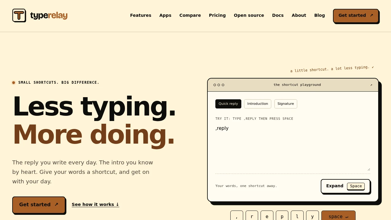Typerelay screenshot 1