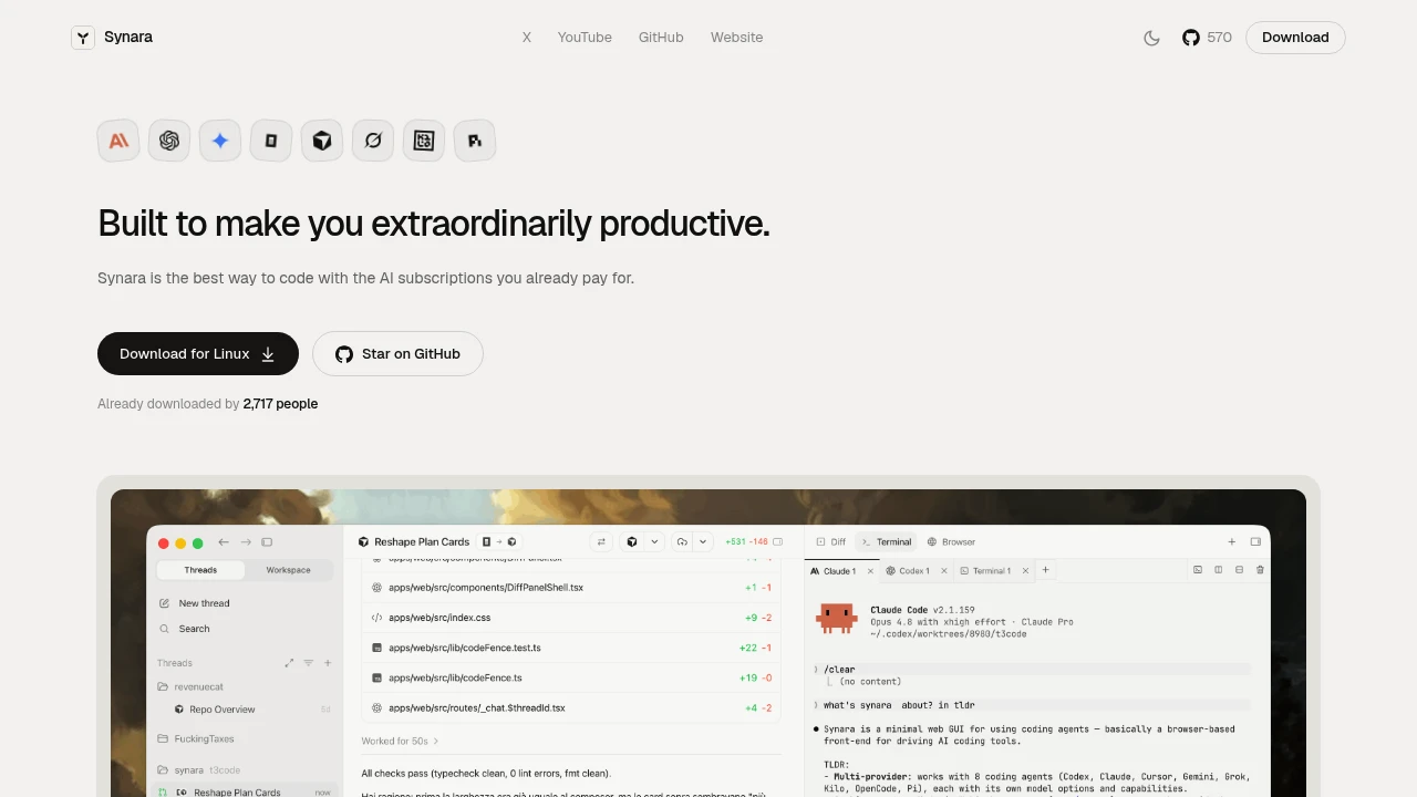 Synara screenshot 1