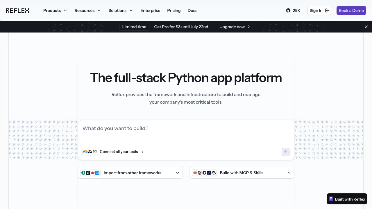Reflex: Open Source Alternative to Lovable, Replit and v0 โ OpenAlternative