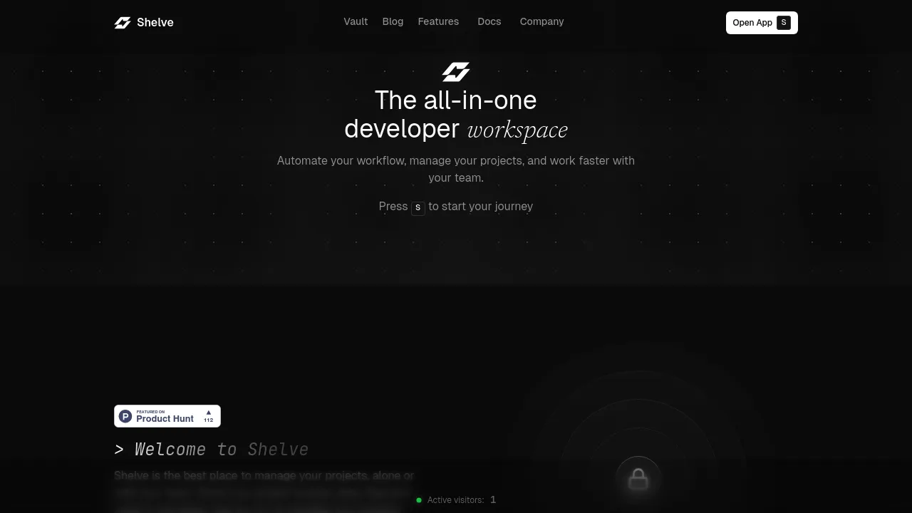 Screenshot of Shelve