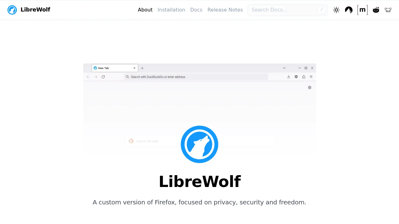 LibreWolf screenshot 1