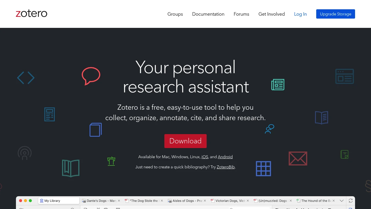 Zotero screenshot 1